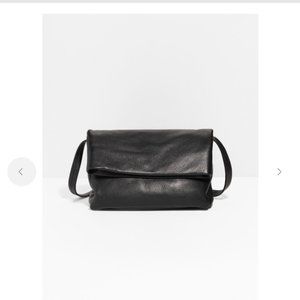 & other stories Fold-Over Leather Crossbody Bag